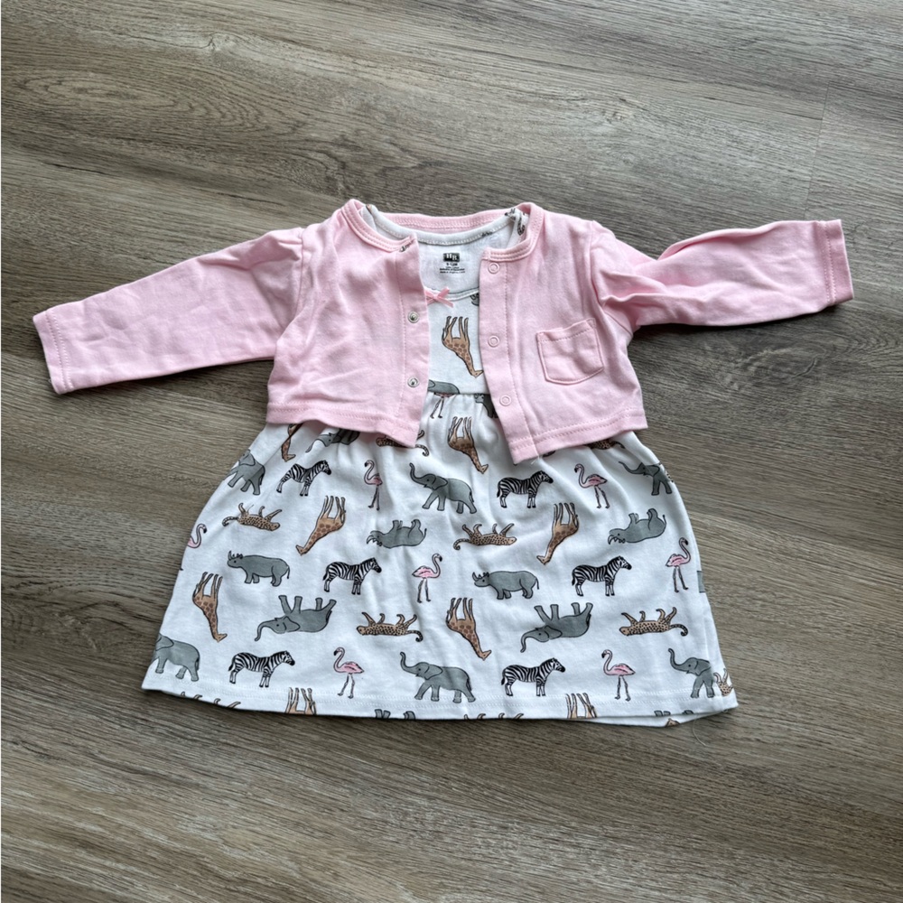HB Dress and Cardigan Set 9-12 months